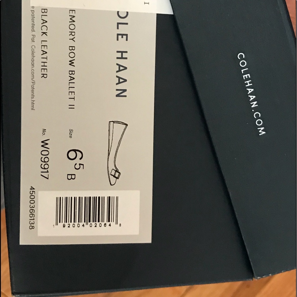 Women’s Cole Haan Black Flats Shoes6.5 Emory Bow - Picture 8 of 8